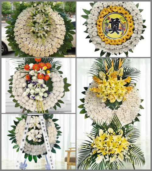 四川成都崇州市元通镇通顺村花圈速递
